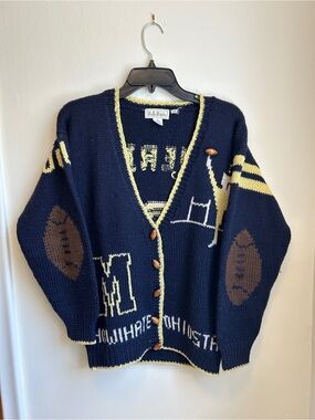 Rare & Vintage Belle Pointe University of Michigan Football Sweater
